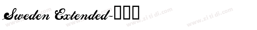 Sweden Extended字体转换